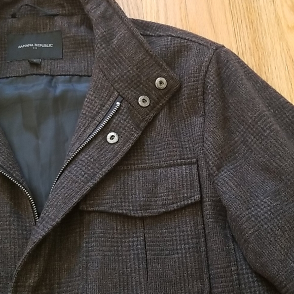 Banana Republic Men's Wool Tweed Coat - Picture 4 of 12